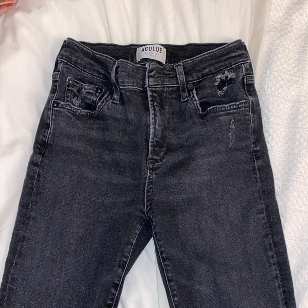 AGOLDE Women's Black Skinny Jeans